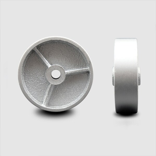 Service Caster SCC - 4" Semi Steel Cast Iron Wheel Only - 1/2" Bore - 350 lbs Capacity SCC-SSS414 - main